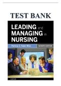 TEST BANK FOR LEADING AND MANAGING NURSING 7TH EDITION UPDATE BY YODER-WISE&period;pdf