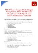 NUR 170 Exam 3 Concepts of Medical-Surgical Nursing ACTUAL EXAM 2026&sol;2027 &vert; Galen College &vert; Complete Verified Questions and Answers &vert; Pass Guaranteed - A&plus; Graded