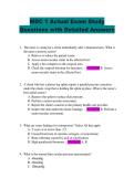 MDC 1 Actual Exam Study  Questions with Detailed Answers 