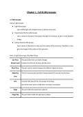 AS Level Biology - Chapter 1&colon; Cell & Microscope
