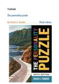 The Personality Puzzle &lpar;Ninth Edition&comma; by David C&period; Funder&rpar; Chapter 1-18 - Complete Test Bank
