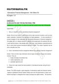 Solution Manual for International Financial Management 10th Edition Cheol Eun &ndash; Complete Chapter 1-10 Answers & Problems