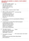 WVU EXPH 101 QUIZZES 1-4&comma; EXAMS 1-3 WITH CORRECT RATIONALES