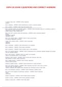EXPH 101 EXAM 1 QUESTIONS AND CORRECT ANSWERS