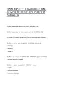 FINAL MPOETC EXAM QUESTIONS COMPLETE WITH 100&percnt; VERIFIED ANSWERS