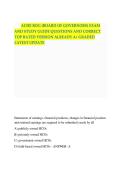ACHE BOG &lpar;BOARD OF GOVERNORS&rpar; EXAM  AND STUDY GUIDE QUESTIONS AND CORRECT TOP RATED VERSION ALREADY A&plus; GRADED LATEST UPDATE