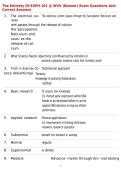 The Entirety Of EXPH 101 &commat; WVU &lpar;Bonner&rpar; Exam Questions And Correct Answers