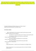 SAFE MATERNITY & PEDIATRIC NURSING CARE 1st EDITION TEST BANK QUESTIONS AND ANSWERS By Luanne Linnard-Palmer and Gloria Haile Coats UPDATED