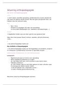 samenvatting orthopedagogiek