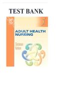 TEST BANK FOR Adult Health Nursing 5th Edition by Barbara Christensen&comma; Elaine Kockrow ISBN&colon; 9780323042369 COMPLETE GUIDE ALL CHAPTERS COVERED 100&percnt; VERIFIED A&plus; GRADE ASSURED &excl;&excl;&excl;&excl;&excl; NEW LATEST UPDATE &excl;&excl;&excl;&excl;&excl;