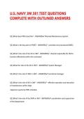 U&period;S&period; NAVY 3M 301 TEST QUESTIONS COMPLETE WITH OUTLINED ANSWERS
