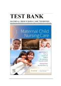 Test Bank for Maternal Child Nursing Care 7th Edition by Perry&comma; Hockenberry & Cashion &vert; Chapters 1&ndash;50 Complete &vert; Verified Answers Updated 2025