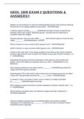 GEOL 1500 EXAM 2 QUESTIONS & ANSWERS&excl;&excl;