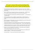 CFA Level 1&colon; Intro to FSA and Financial Reporting Standards with all Correct & 100&percnt; Verified Answers