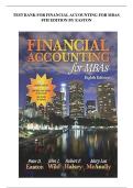 Test Bank for Financial Accounting for MBAs&comma; 8th Edition &ndash; Peter D&period; Easton & John J&period; Wild &vert; Latest Update 2026 Exam Prep &vert; GRADED A&plus;