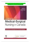 Test Bank for Lewis&rsquo;s Medical-Surgical Nursing in Canada&colon; Assessment and Management of Clinical Problems&comma; 5th Edition &ndash; Jane Tyerman &vert; Latest Update 2026 Exam Prep &vert; GRADED A&plus;