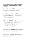 APPRECIATION TEST 2 QUESTIONS AND ANSWERS WITH VERIFIED SOLUTIONS 100&period;pdf