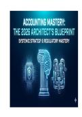 The 2026 Accounting Architect&rsquo;s Blueprint&colon; Master Complex GAAP&comma; Crypto & Cash Flow Traps &lpar;Stop Memorizing&comma; Start Understanding&rpar;