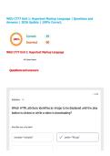 WGU C777 Unit 1&colon; Hypertext Markup Language &vert; Questions and Answers &vert; 2026 Update &vert; 100&percnt; Correct&period;