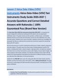 Lesson 2 Voice Data Video - VDV EXAM STUDY GUIDE 2026 ACCURATE QUESTIONS AND CORRECT DETAILED ANSWERS WITH RATIONALES &vert;&vert; 100&percnt; GUARANTEED PASS <BRAND NEW VERSION>