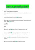 BMTCN Practice Test - BMTCN EXAM STUDY GUIDE 2026 ACCURATE QUESTIONS AND CORRECT DETAILED ANSWERS WITH RATIONALES &vert;&vert; 100&percnt; GUARANTEED PASS <BRAND NEW VERSION>