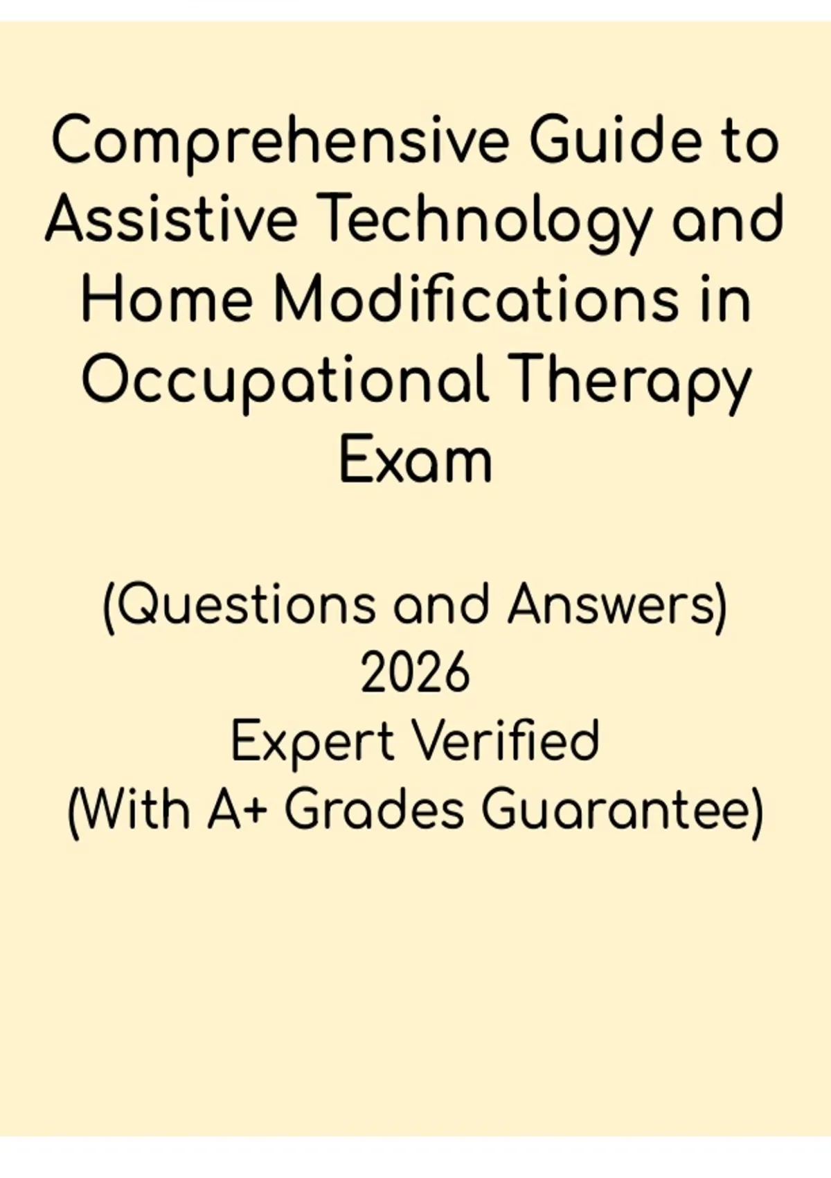Occupation Modifications Assistive Technology & Home Modifications in Occupational Therapy ...