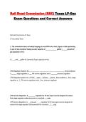 Rail Road Commission &lpar;RRC&rpar; Texas LP-Gas Exam Questions and Correct Answers