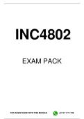 INC4802 EXAM PACK 2026