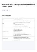 NURS 3309 Unit 1 &lpar;Ch 1-6&rpar; Questions and Answers &vert; Latest Update