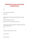 MGT400 GR1 Prep Exam Questions With Complete Answers 