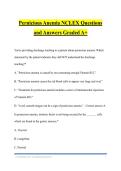 Pernicious Anemia NCLEX Questions and Answers Graded A&plus;