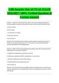 CJIS Security Test ACTUAL EXAM 2026&sol;2027&colon; 100&percnt; Verified Questions & Correct Answers