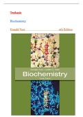 Test Bank for Biochemistry&comma; &lpar;4th Edition&comma; by Donald Voet&comma; Judith G&period; Voet&rpar; All Chapters Included