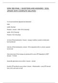 EXPH 386 FINAL &vert; QUESTIONS AND ANSWERS &vert; 2026 UPDATE WITH COMPLETE SOLUTION
