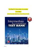 2026  Intermediate Accounting&comma; 11th Edition &ndash; Test Bank by Spiceland&comma; Nelson & Thomas &lpar;Verified Questions & Answers&rpar;