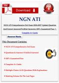 NGN ATI RN Comprehensive Exit Exam &lpar; Update&rpar; Question And Correct Answers&lpar;Verified Answers&rpar;&comma; 100&percnt; Guaranteed Pass &vert;&vert; Complete A&plus; Guide