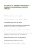 NCCT PRACTICE TEST 2026 UPDATED EXAM QUESTIONS & ANSWERS WITH DETAILED RATIONALES &vert; INSTANT PDF DOWNLOAD