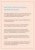 MDC 4 Exam 1 Rasmussen University Questions With Answers 