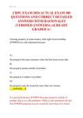 CRPC Exam 2026 Actual Exam 180 Questions & Correct Detailed Answers with Rationales &vert; Verified &vert; Graded A&plus;