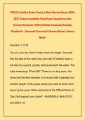PDGA Certified Rules Exam &vert;&vert; Most Recent Exam 2026 2027 Actual Complete Real Exam Questions And  Correct Answers &lpar;100&percnt;Verified Answers&rpar; Already  Graded A&plus; &vert; Assured Success&excl;&excl; Newest Exam &vert; Brand  New&excl;&excl;