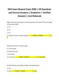 DXA Exam Newest Exam 2026 &vert; All Questions and Correct Answers &vert; Graded A&plus; &vert; Verified Answers &vert; Just Released
