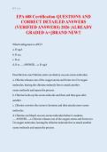 EPA 608 Certification Exam Prep 2026&colon; 180&plus; Questions & Verified Detailed Answers &lpar;A&plus; Graded&rpar;