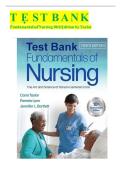 Fundamentals of Nursing 10th Edition by Taylor &ndash; Complete Test Bank Exam Preparation Material
