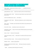 BIO116 ANATOMY & PHYSIOLOGY FINAL EXAM AND ANSWERS&period;