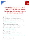 WGU D118 Objective Assessment Final ACTUAL EXAM 2026&sol;2027 &vert; Verified Questions and Correct Detailed Answers &vert; Pass Guaranteed - A&plus; Graded