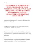 Texas Podiatry Jurisprudence Final Exam 2026 &ndash; Bank Exam Questions with Detailed Answers &vert; Guaranteed Pass &vert; Graded A &vert; Latest Update