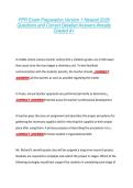 PPR Exam Preparation Version 1 Newest 2026  Questions and Correct Detailed Answers Already  Graded A&plus; 