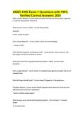 ANSC 4395 Exam 1 Questions with 100&percnt; Verified Correct Answers 2026