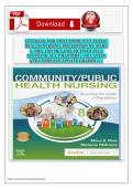 Test Bank for Community&sol;Public Health Nursing&colon; Promoting the Health of Populations&comma; 8th Edition by Mary A&period; Nies & Melanie McEwen &vert; Chapters 1&ndash;34 &vert; All Chapters
