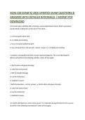 NURS 328 EXAM &num;2 2026 UPDATED EXAM QUESTIONS & ANSWERS WITH DETAILED RATIONALES &vert; INSTANT PDF DOWNLOAD